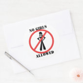 許可された女子なし ラウンドシール (封筒)