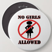 許可された女子なし 缶バッジ (正面&裏面)