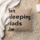 許可された睡眠のパパのうそ クッション (ブランケット)