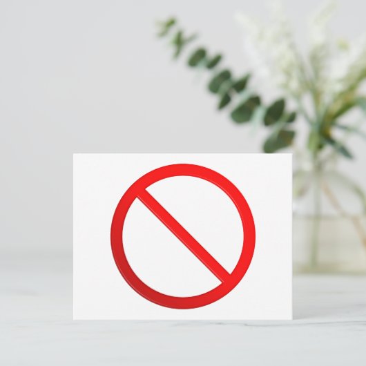 許可されていない署名はがき ポストカード (スタンド正面)