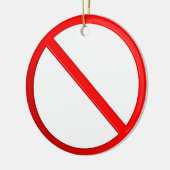 許可されていない記号 セラミックオーナメント (左)