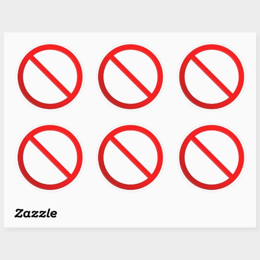 許可されていない記号 ラウンドシール (シート)