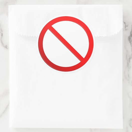 許可されていない記号 ラウンドシール (バッグ)