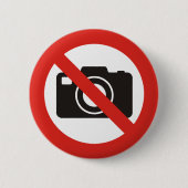 許可される写真無し 缶バッジ (正面)