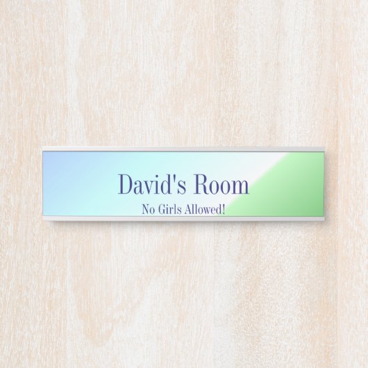 許可される女の子無し! ぶら下がったなドアのネームプレート サインプレート (正面)