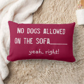 許可される犬無し ランバークッション (ブランケット)