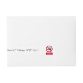 許可される考える ラップアラウンド宛名ラベル (正面)