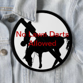 許可される芝生の投げ矢無し 缶バッジ (インサイチュ)