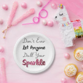 許可して下さいだれでも鈍くしますあなたの輝きを ペーパープレート (パーティー)