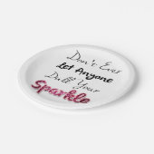 許可して下さいだれでも鈍くしますあなたの輝きを ペーパープレート (アングル)