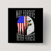 許可する許可しないフラグ忘れボタン 缶バッジ (正面)