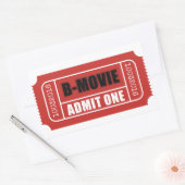 許可する – Bムービーチケット 長方形シール (封筒)