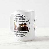 許可と参加 コーヒーマグカップ (正面左)