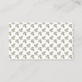 許可のおむつのラッフルのチケット エンクロージャーカード (裏面)