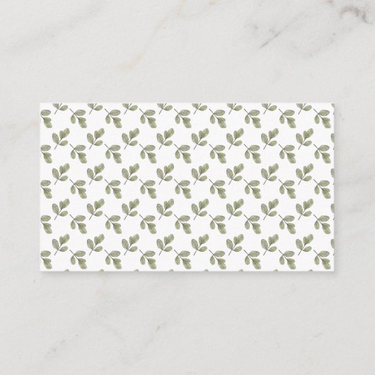 許可のおむつのラッフルのチケット エンクロージャーカード (裏面)