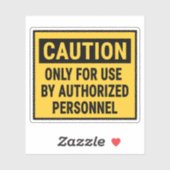 許可を受けた者の使用に限る注意 シール (シート)