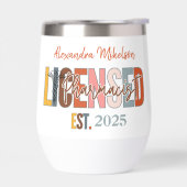 許可薬剤師モダンタイポグラフィ (左面)