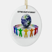 許容および単一性の休日のオーナメント セラミックオーナメント (右)