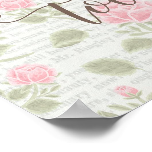 許容 – Jane Austenフローラヴィンテージ ポスター (角)