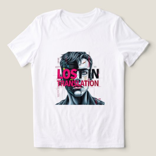 訳失った語の皮肉な トライブレンドＴシャツ (デザイン正面)