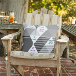 訴えやる気を起こさせる枕（陳述付き） アウトドアクッション