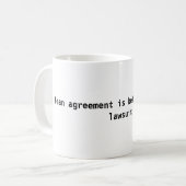 訴訟の提訴でない合意 コーヒーマグカップ (正面左)