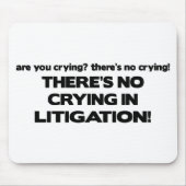 訴訟の泣き叫び無し マウスパッド (正面)