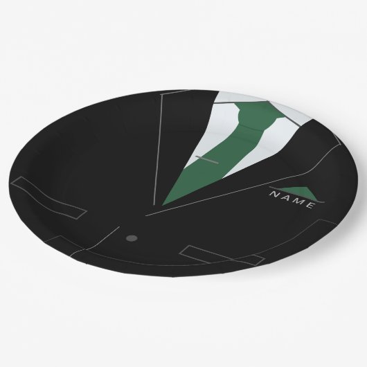 訴訟パーソナライズされた付事業パーティー紙プレート ペーパープレート (アングル)