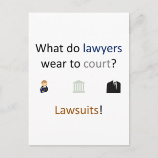 訴訟上のジョーク ポストカード