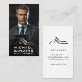 訴訟事務官 | 実在不動産ロゴ 名刺 (正面/裏面)