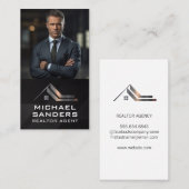 訴訟事務官 | 実在Estate Logo Metallic 名刺 (正面/裏面)