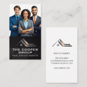 訴訟事務官 | 実在Estate Logo Metallic 名刺 (正面/裏面)