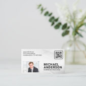 訴訟実業家 | QRコード |企業の | 名刺 (スタンド正面)