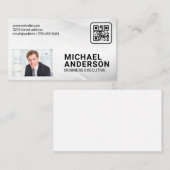 訴訟実業家 | QRコード |企業の | 名刺 (正面/裏面)