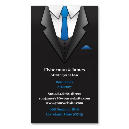 訴訟 マグネット名刺 (正面縦)