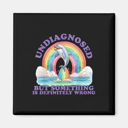 診断されていないが何かAin't右Tシャツ_ マグネット (正面)