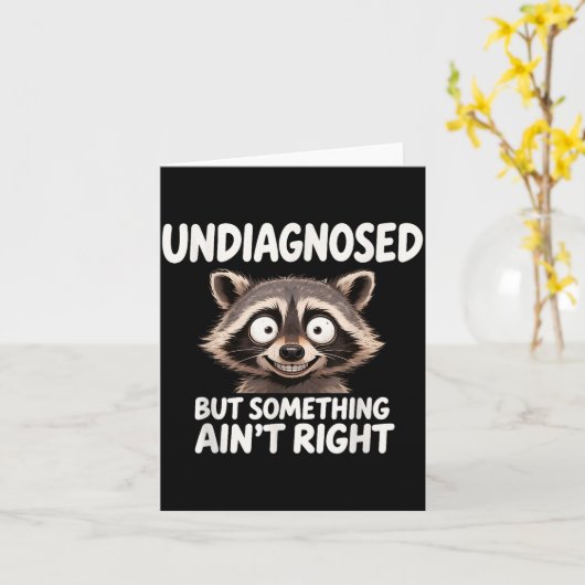 診断されていないが、なんかおかしい、面白いラッコの私 カード (黄色い花)