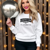 診断されていないが、何か右の白と黒 スウェットシャツ