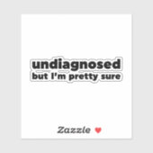 診断されてないけど確かかわいらしだ シール (シート)