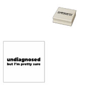 診断されてないけど確かかわいらしだ ラバースタンプ (押印)