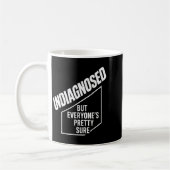 診断はされないが誰もが確かわいらし実だおもしろい コーヒーマグカップ (左)