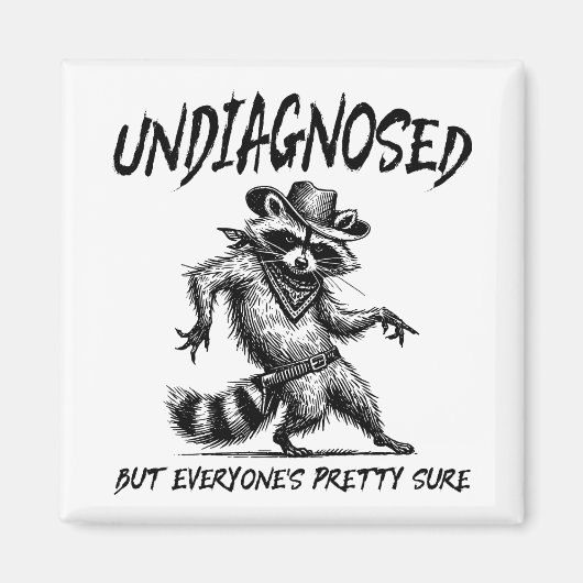 診断はされないが誰もが確かわいらし実だおもしろい マグネット (正面)