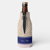 診断ギリシャ鍵金ゴールドCB ボトルクーラー (ボトル裏面)