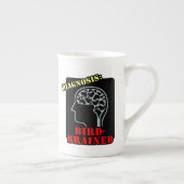 診断：鳥の脳 ボーンチャイナマグカップ (右)