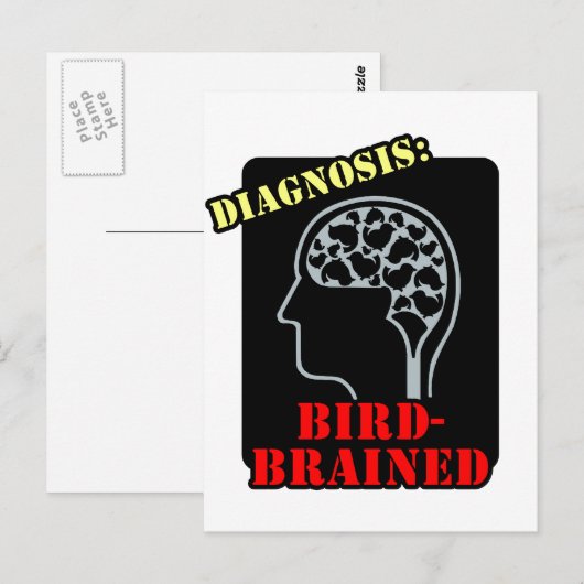 診断：鳥の脳 ポストカード (正面/裏面)