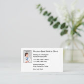 診療所の医療散歩ナース医 名刺 (スタンド正面)