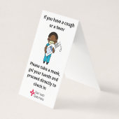 診療所用ジェルおよびマスク標識 (正面)