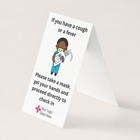 診療所用ジェルおよびマスク標識 (正面)