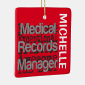診療記録管理職並外カスタム セラミックオーナメント (右)