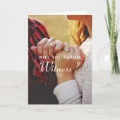 証パーソナライズされた明結婚カード カード (正面)